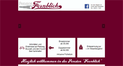 Desktop Screenshot of pension-fernblick.de