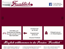 Tablet Screenshot of pension-fernblick.de